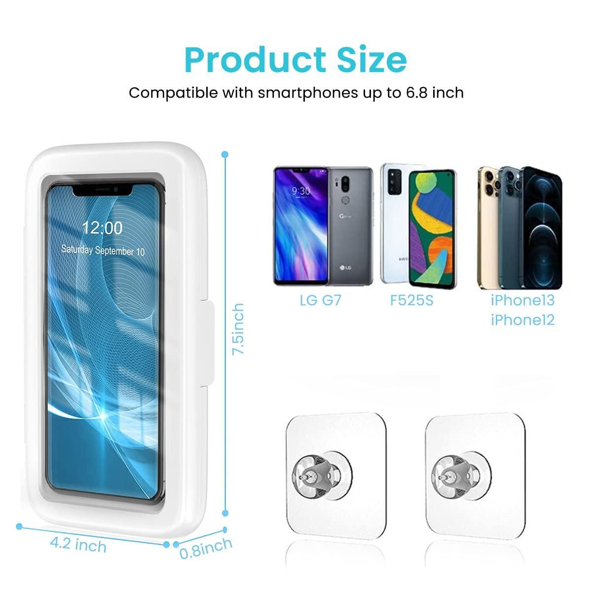 Waterproof Phone Holder – Wall Mount Case for Bathroom or Kitchen