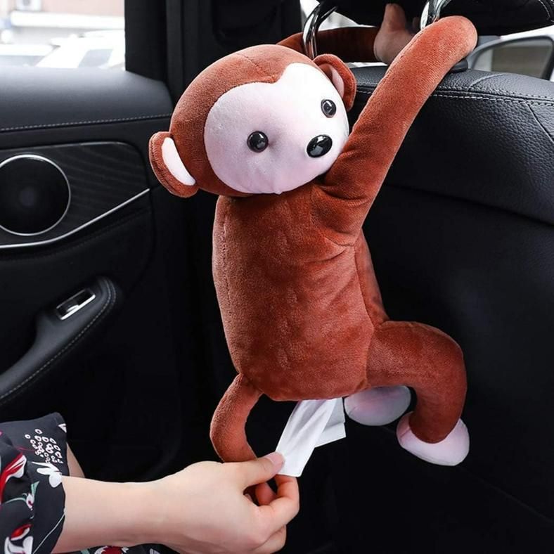 Monkey Design Tissue Holder for Car, Home, or Office