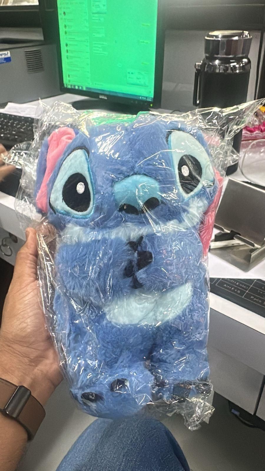 Musical Breathing Stitch Doll – Plush Comfort Toy with Calming Sound
