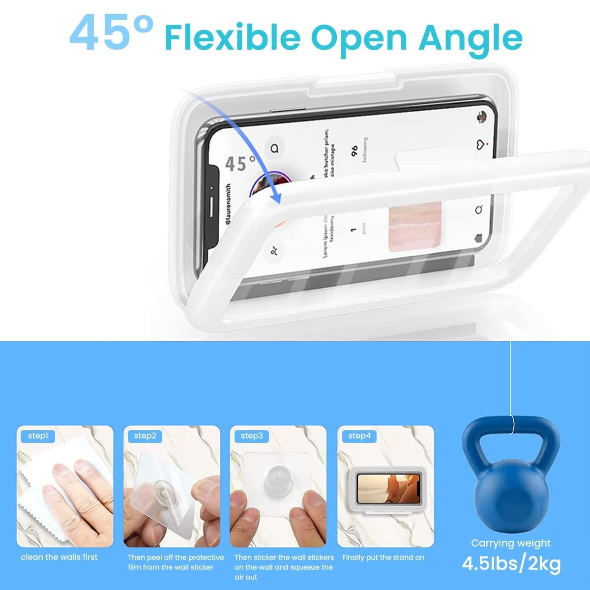 Waterproof Phone Holder – Wall Mount Case for Bathroom or Kitchen
