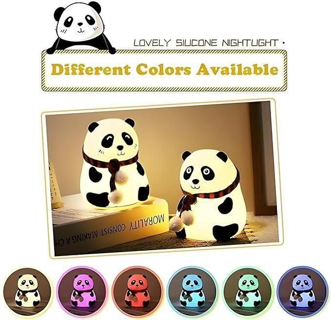 PandaPal™ – Soft Silicone Panda Lamp with LED Light