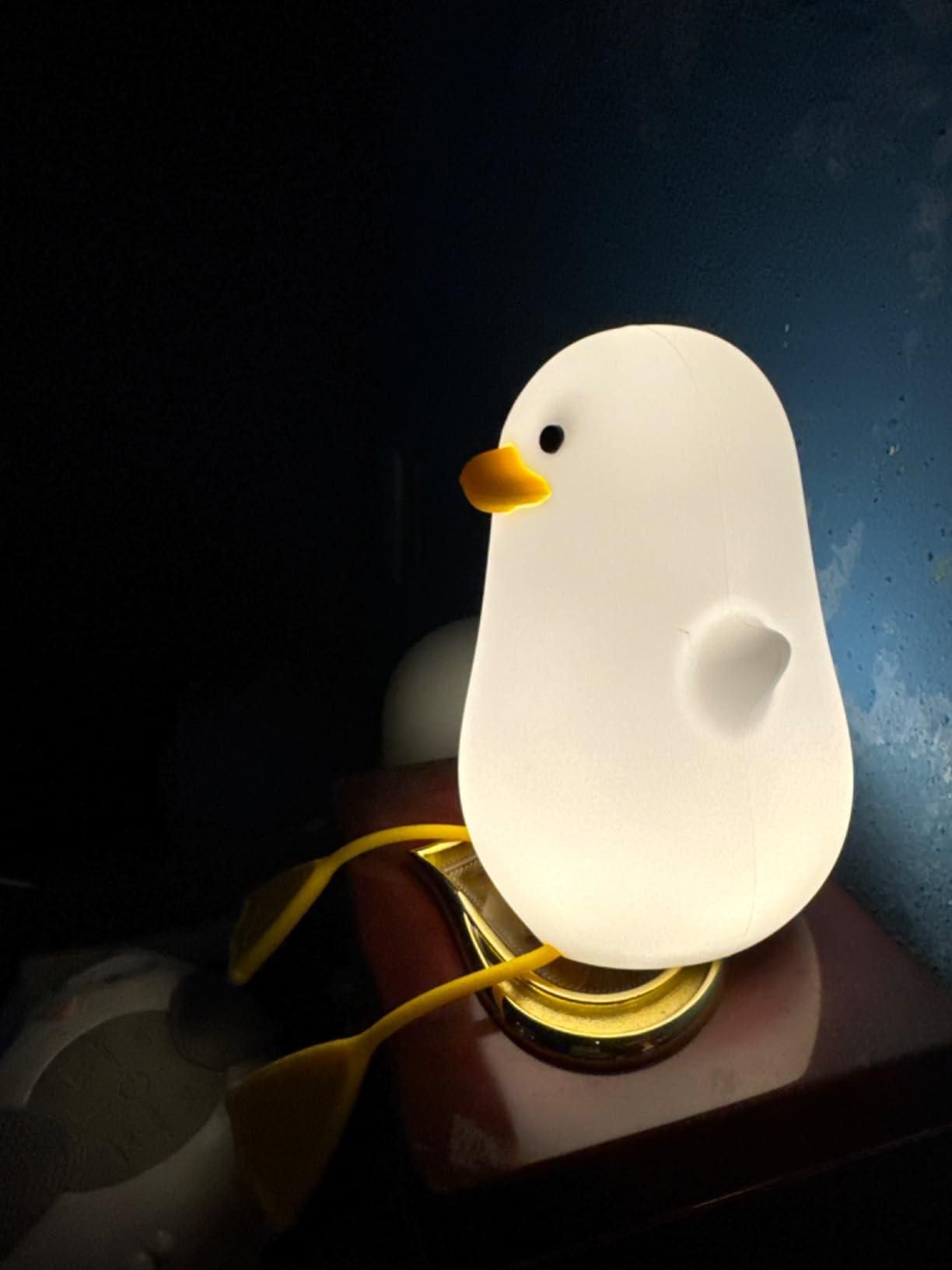 Cute Duck LED Night Lamp β Rechargeable Silicone Night Light