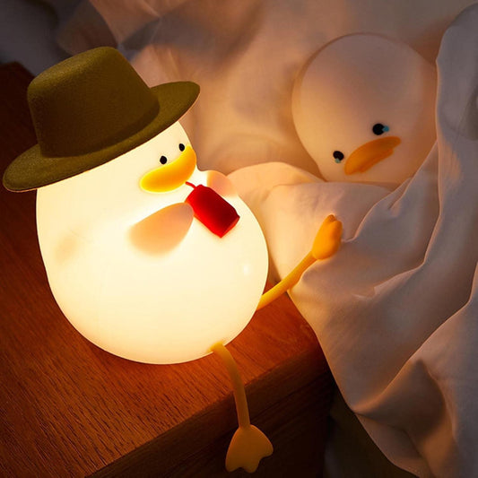 Cute Duck LED Night Light – Portable & Rechargeable