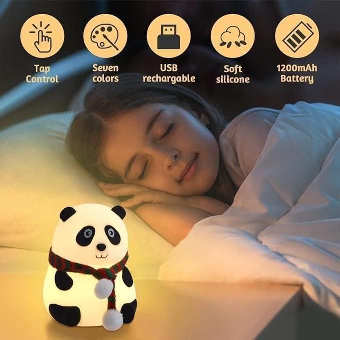 PandaPal™ – Soft Silicone Panda Lamp with LED Light