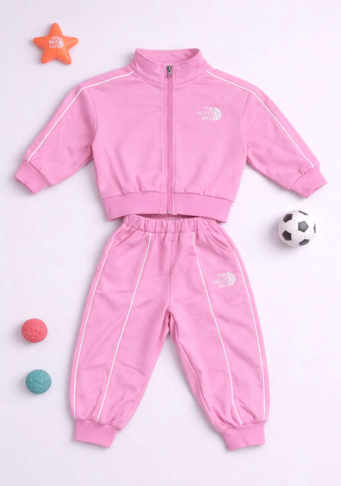 Kids Printed Night Suit Set (Shirt + Pant) – White Typography Print