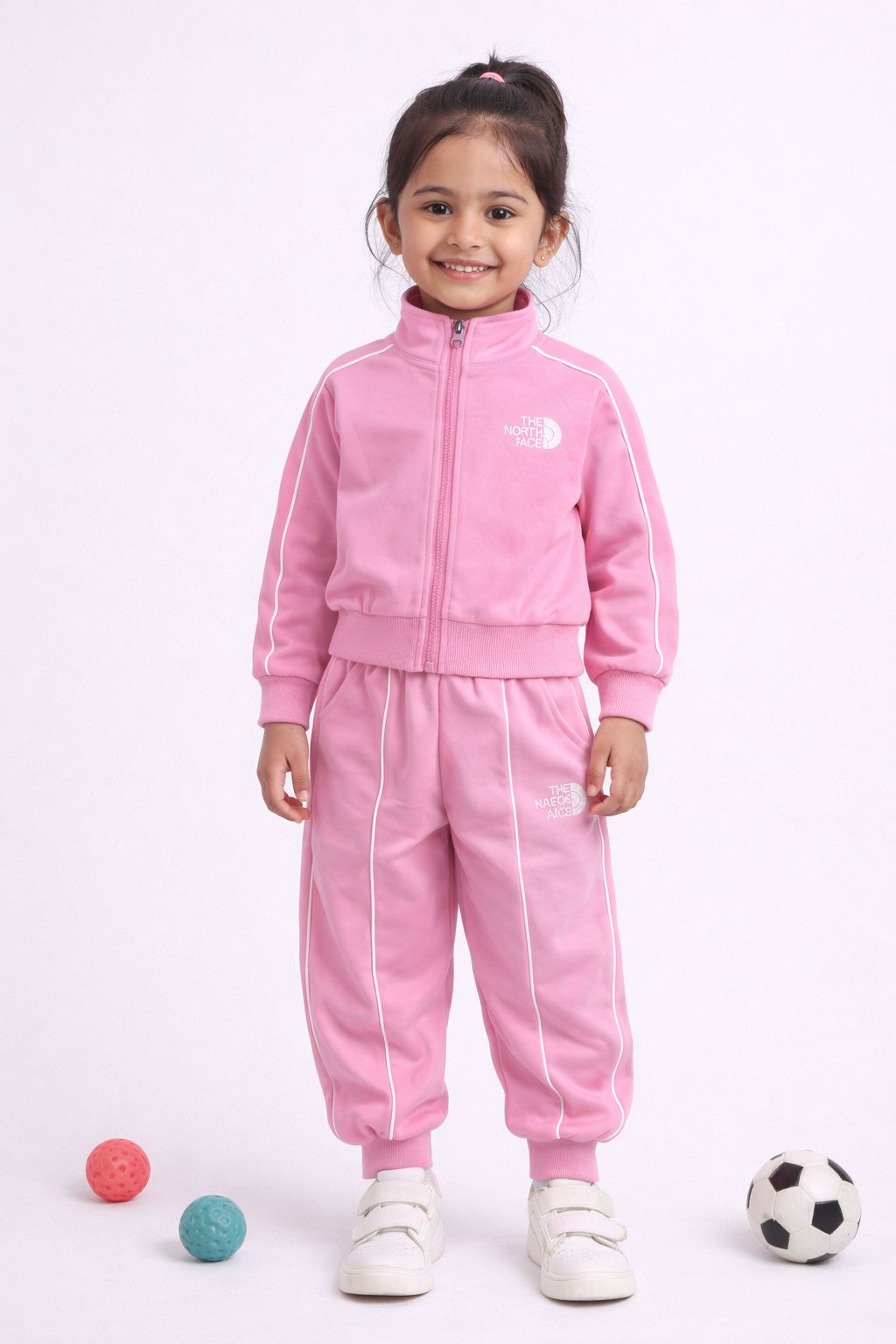 Kids Printed Night Suit Set (Shirt + Pant) – White Typography Print