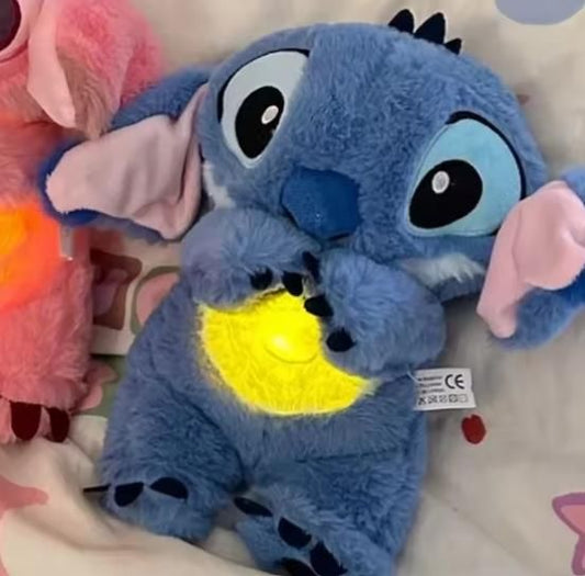 Musical Breathing Stitch Doll – Plush Comfort Toy with Calming Sound