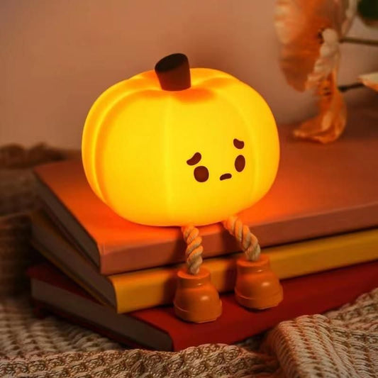 Silicone Pumpkin Mood Lamp – Cute & Soft Night Light