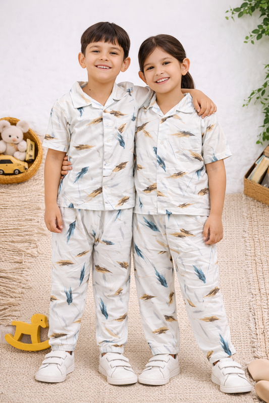 Kids Premium Printed Night Suit Set