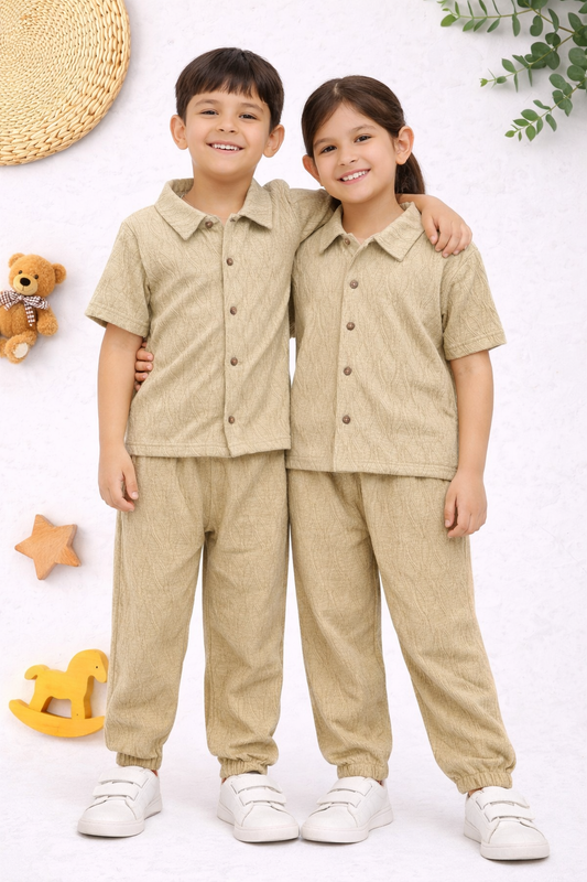 Jacquard Fab Nightsuit Set