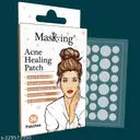 MasKing Pimple Patches – 100% Hydrocolloid, Waterproof & Fast-Acting Acne Care (Pack of 36)